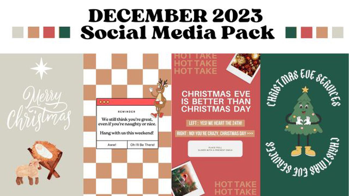 December 2023 Social Media Pack image number null
